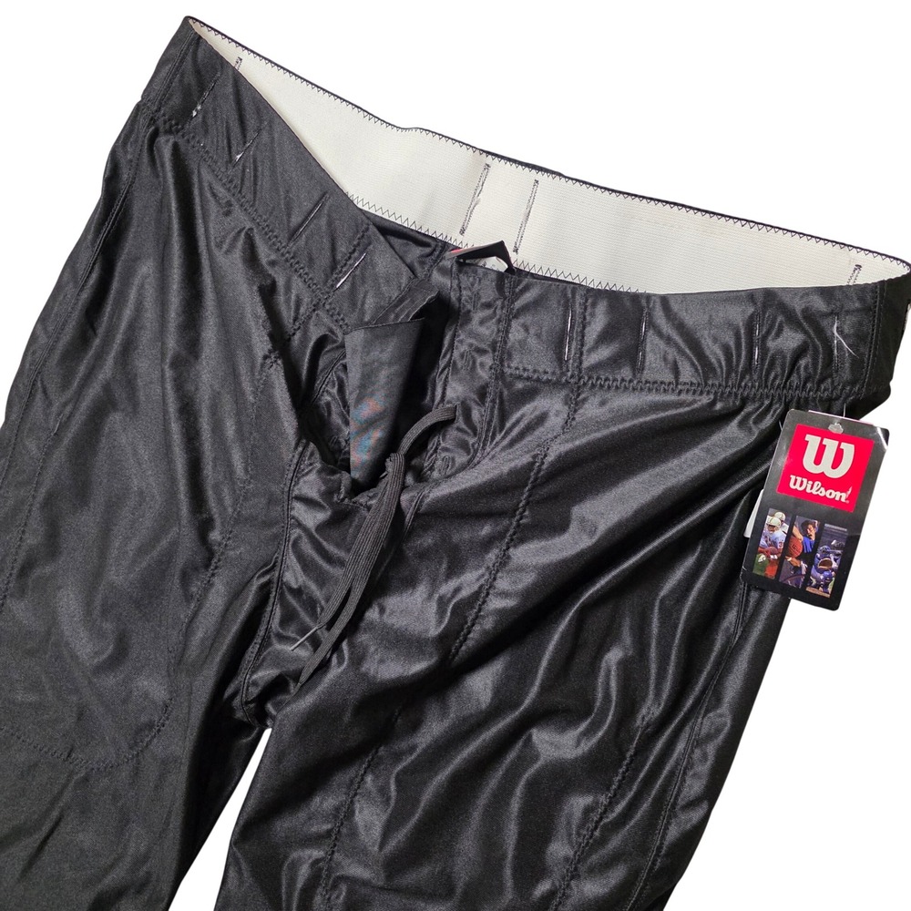 Wilson Football Pants Mens 3X Black NEW F5625 Lace Up Padded Pockets Athletic